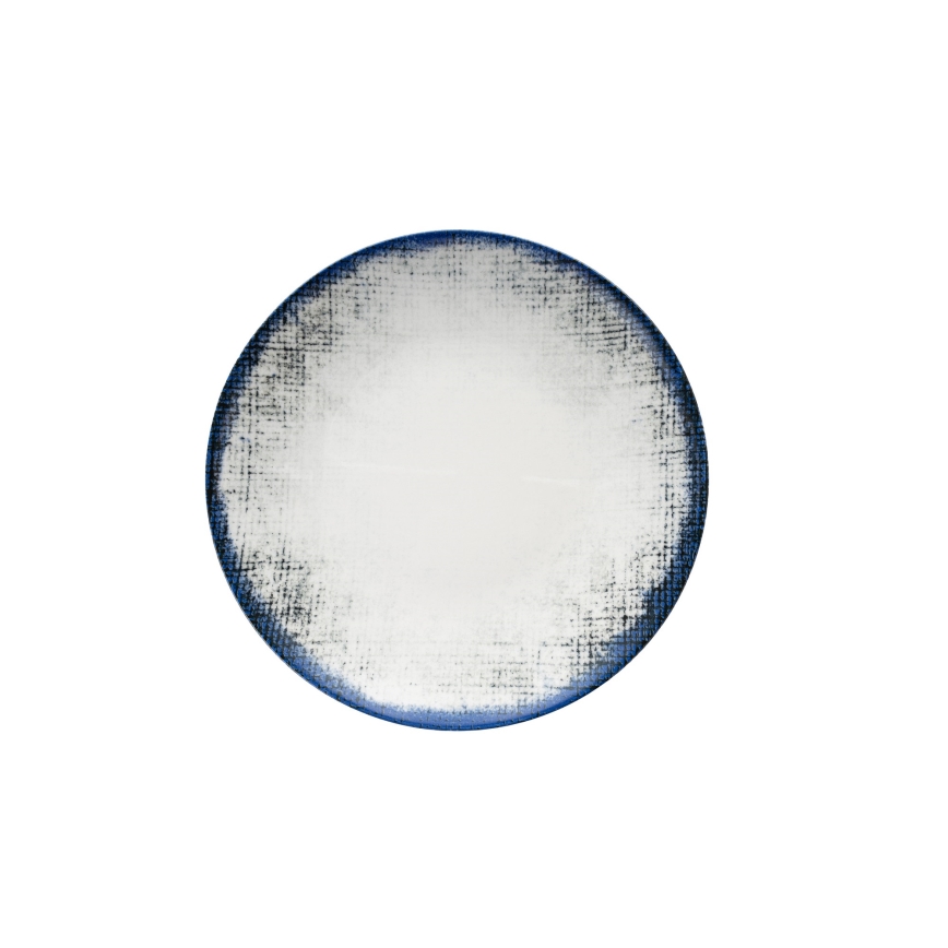 Juego de vajilla de 24 piezas blanco/azul/porcelana