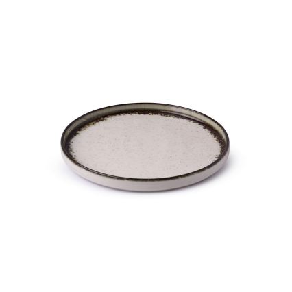 Juego de vajilla de 24 piezas blanco/marrón/porcelana