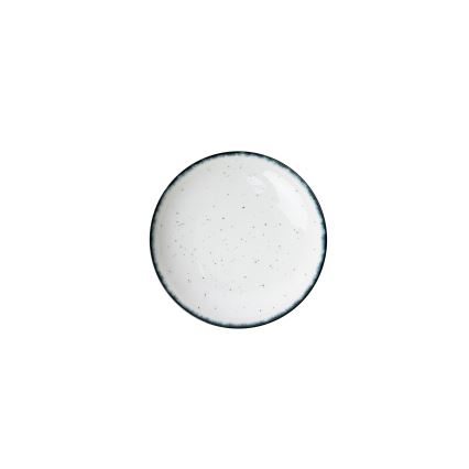 Juego de vajilla de 24 piezas blanco/negro/porcelana