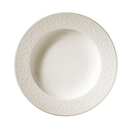 Juego de vajilla de 24 piezas blanco/porcelana