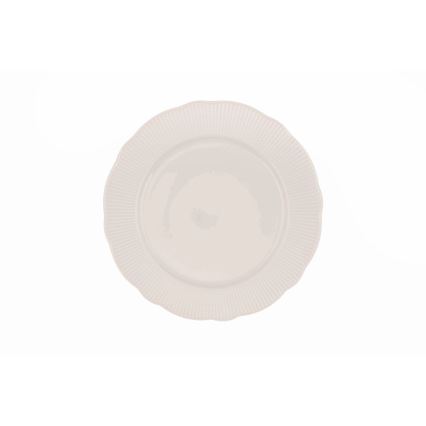 Juego de vajilla de 24 piezas en porcelana blanca