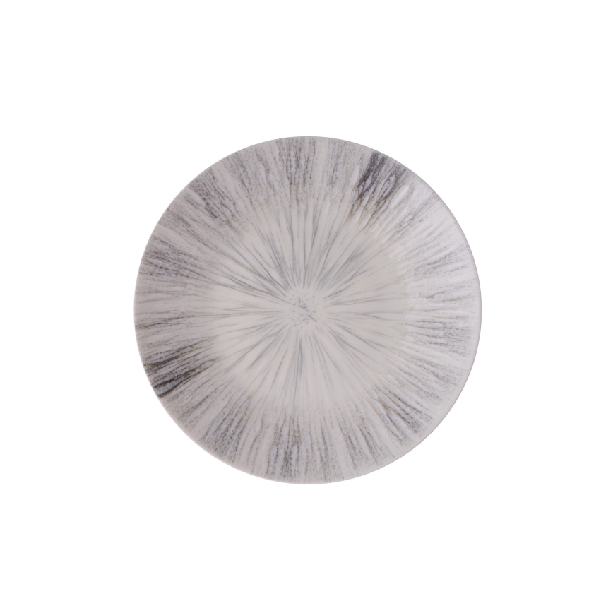 Juego de vajilla de 24 piezas gris/porcelana