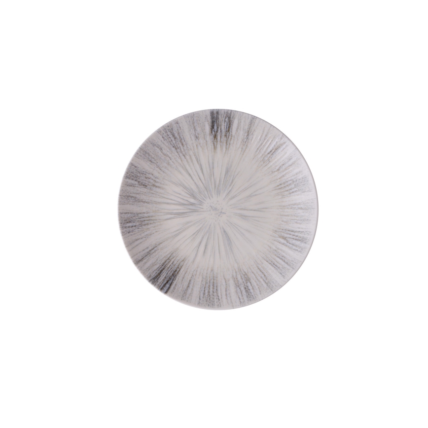 Juego de vajilla de 24 piezas gris/porcelana