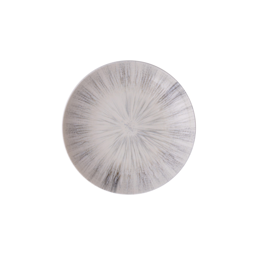 Juego de vajilla de 24 piezas gris/porcelana