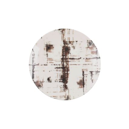 Juego de vajilla de 24 piezas marrón/blanco/porcelana