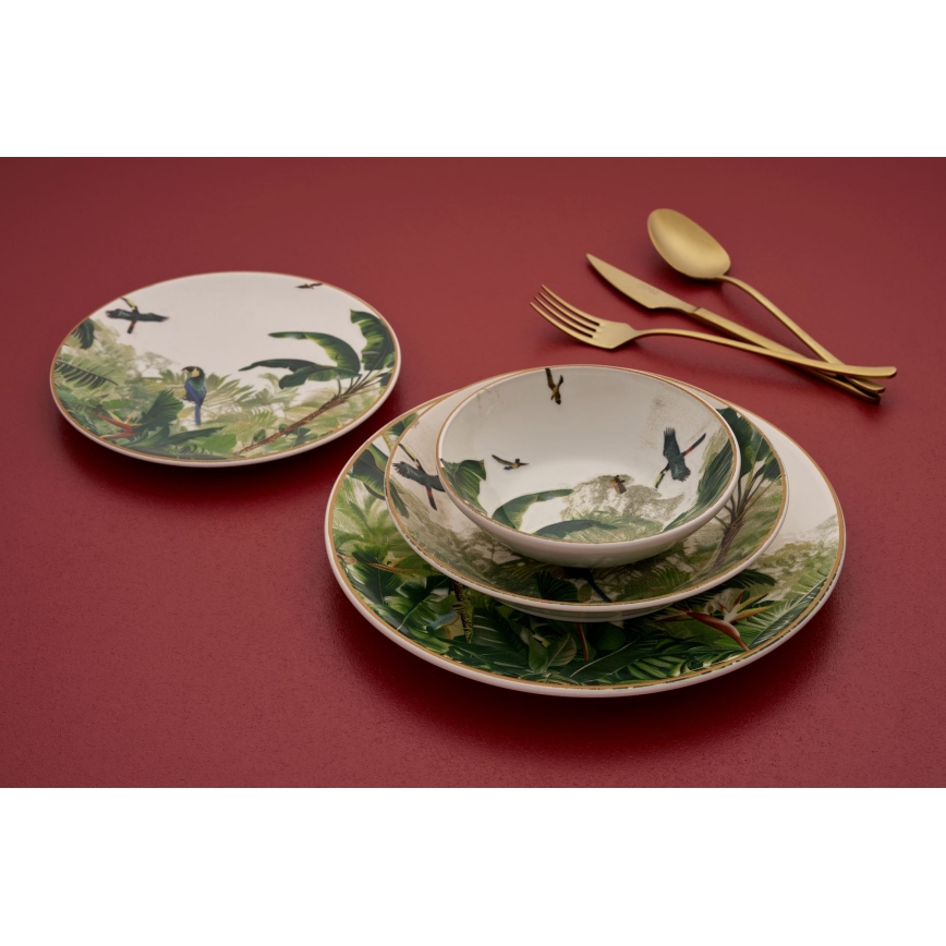 Juego de vajilla de 24 piezas multicolor/cerámica