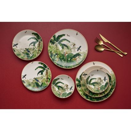 Juego de vajilla de 24 piezas multicolor/cerámica