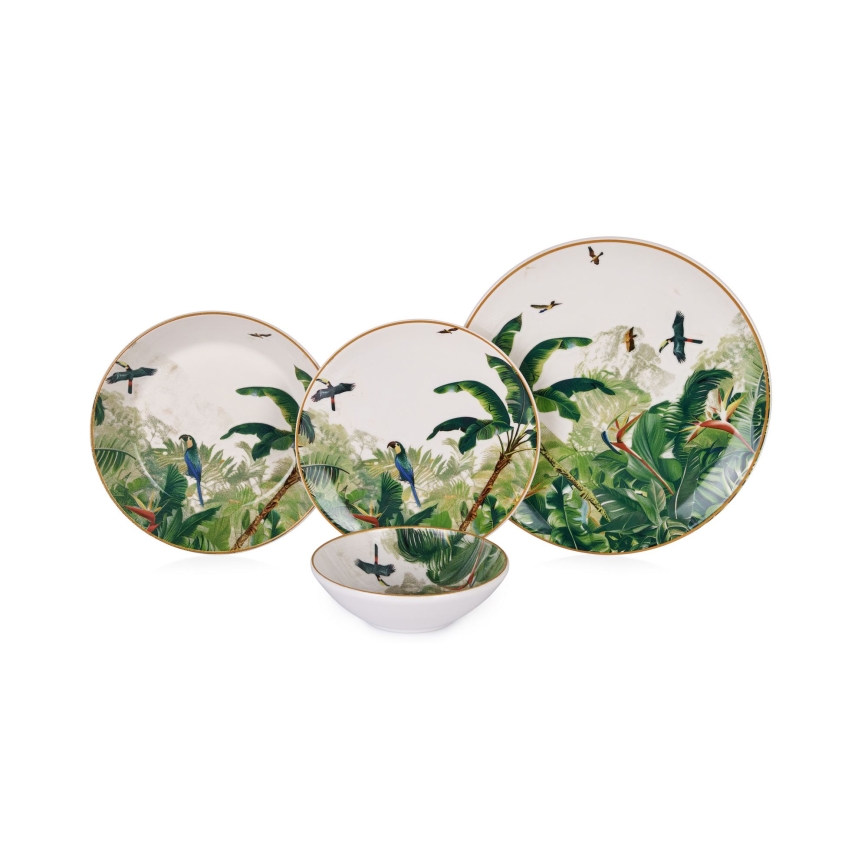 Juego de vajilla de 24 piezas multicolor/cerámica