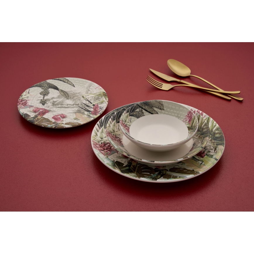 Juego de vajilla de 24 piezas multicolor/cerámica