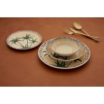 Juego de vajilla de 24 piezas multicolor/cerámica