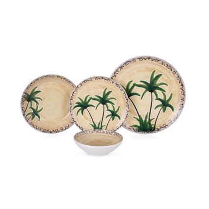 Juego de vajilla de 24 piezas multicolor/cerámica