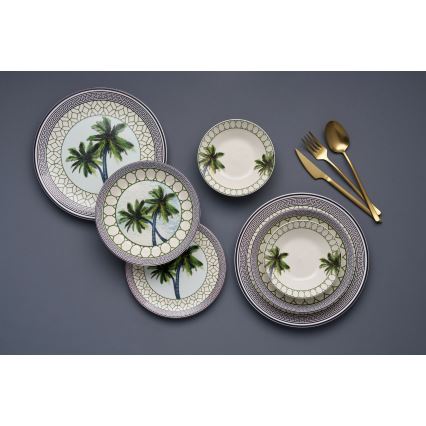 Juego de vajilla de 24 piezas multicolor/cerámica