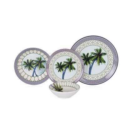 Juego de vajilla de 24 piezas multicolor/cerámica