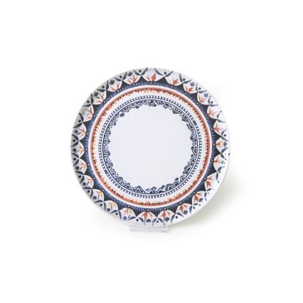 Juego de vajilla de 24 piezas, multicolor, en gres