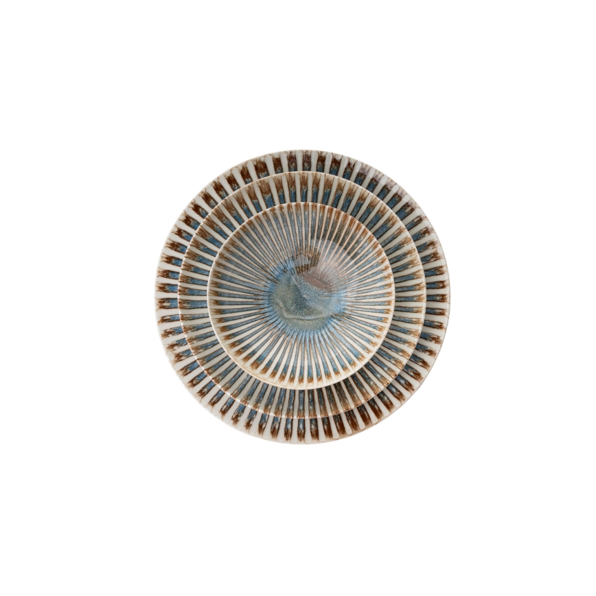 Juego de vajilla de 24 piezas multicolor/porcelana