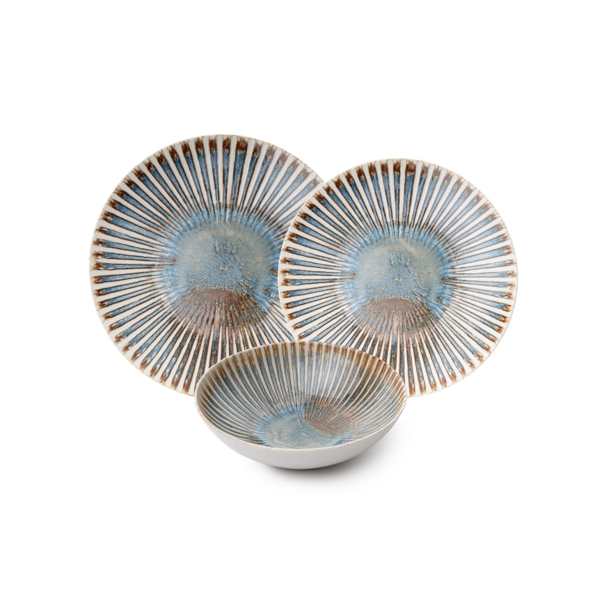 Juego de vajilla de 24 piezas multicolor/porcelana