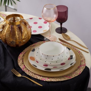 Juego de vajilla de 24 piezas multicolor/porcelana