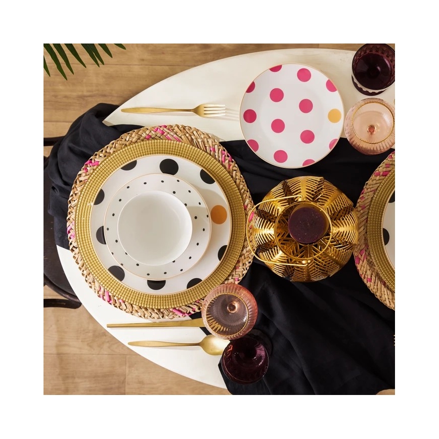 Juego de vajilla de 24 piezas multicolor/porcelana