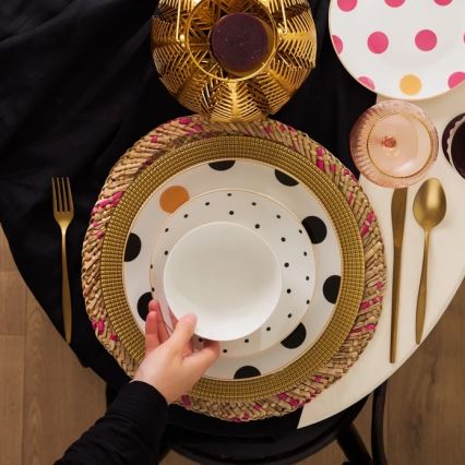 Juego de vajilla de 24 piezas multicolor/porcelana