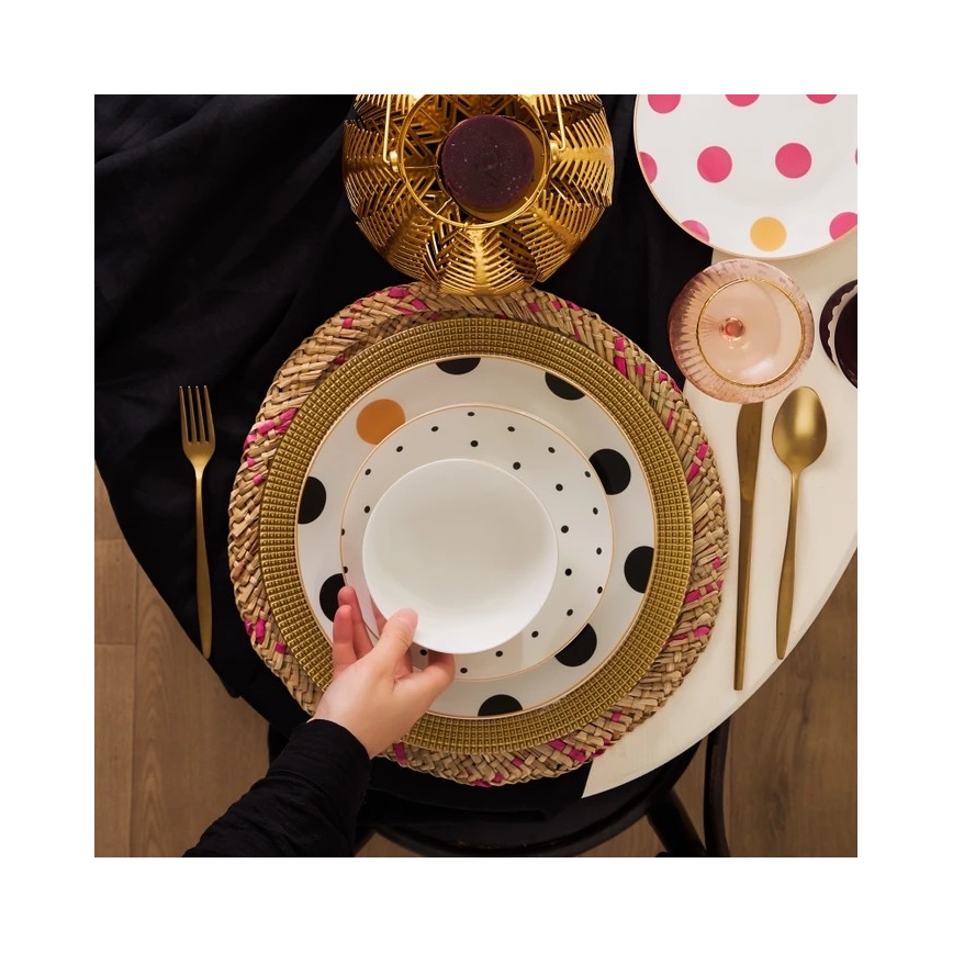 Juego de vajilla de 24 piezas multicolor/porcelana