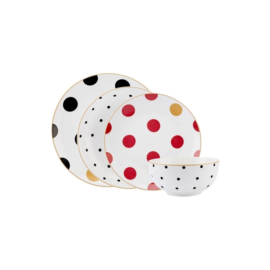 Juego de vajilla de 24 piezas multicolor/porcelana