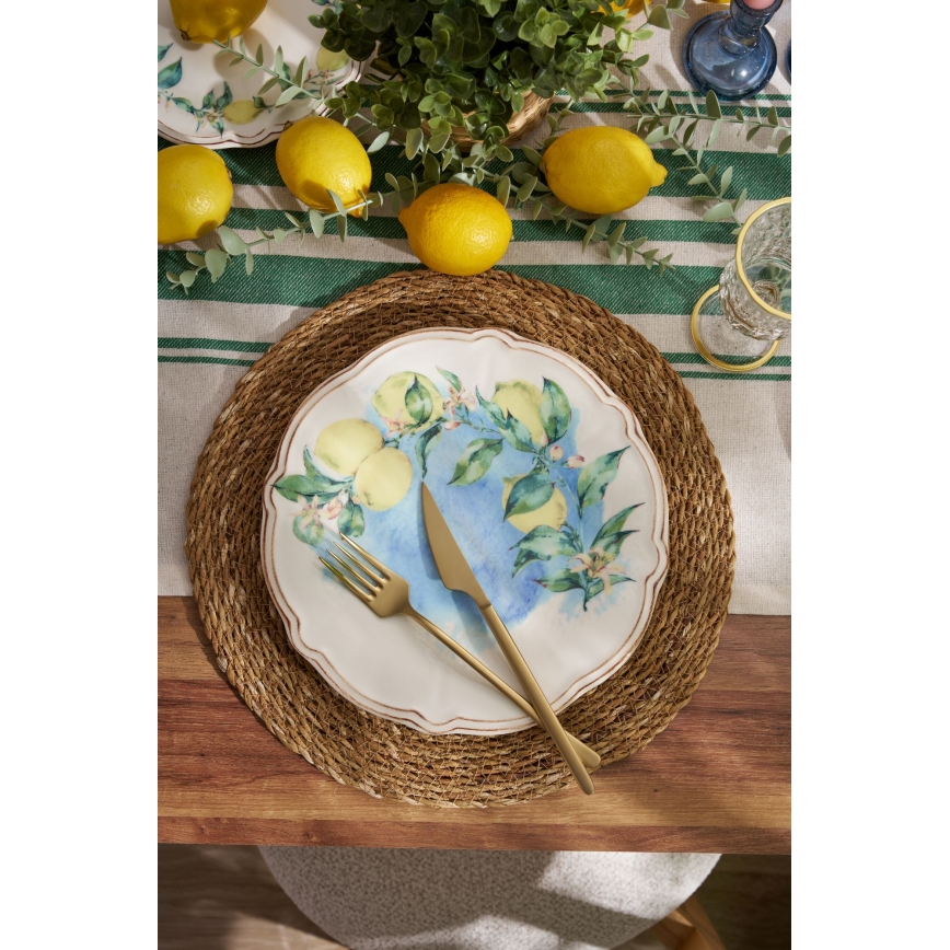 Juego de vajilla de 24 piezas multicolor/porcelana