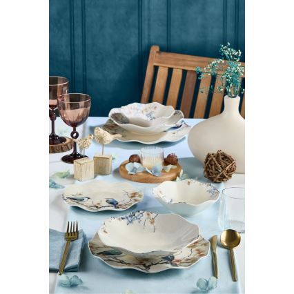 Juego de vajilla de 24 piezas multicolor/porcelana