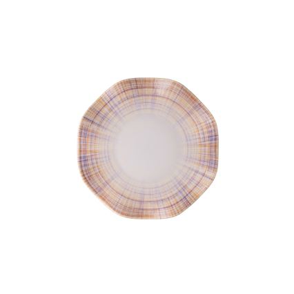 Juego de vajilla de 24 piezas naranja/azul/porcelana