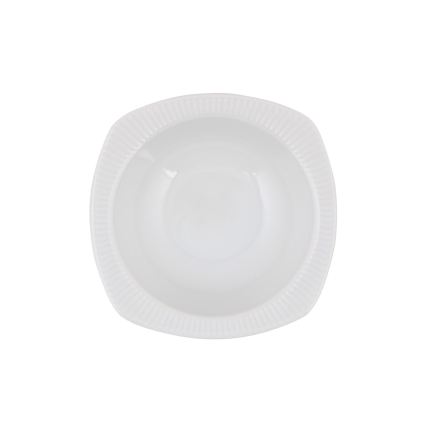 Juego de vajilla de 24 piezas, porcelana blanca