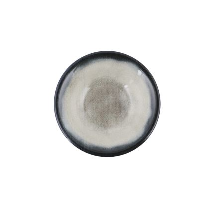 Juego de vajilla de 26 piezas, azul/marrón, de porcelana