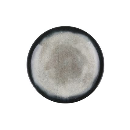 Juego de vajilla de 26 piezas, azul/marrón, de porcelana