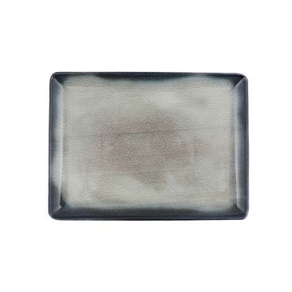 Juego de vajilla de 26 piezas, azul/marrón, de porcelana