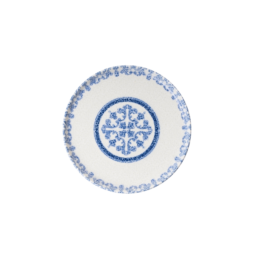 Juego de vajilla de 27 piezas blanco/azul/porcelana