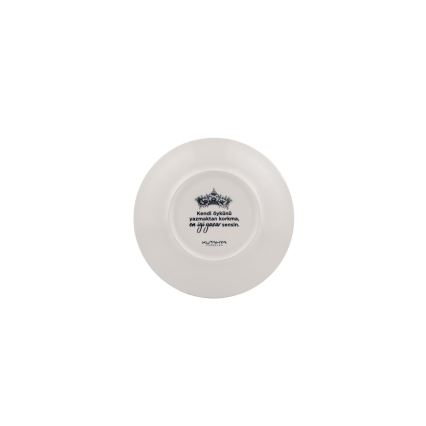 Juego de vajilla de 4 piezas, porcelana, negro/blanco