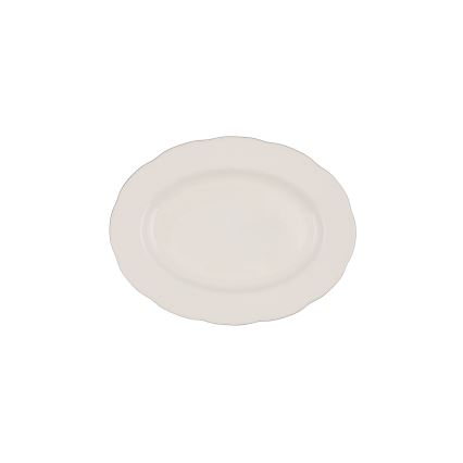 Juego de vajilla de 54 piezas, porcelana, blanco/plateado/marfil