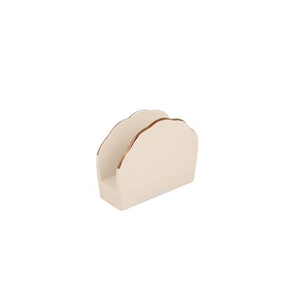 Juego de vajilla de 83 piezas, porcelana, blanco/cobre