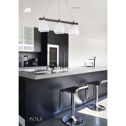 Jupiter 1097 - PO 3 - Lámpara colgante POLA 3xE27/60W/230V