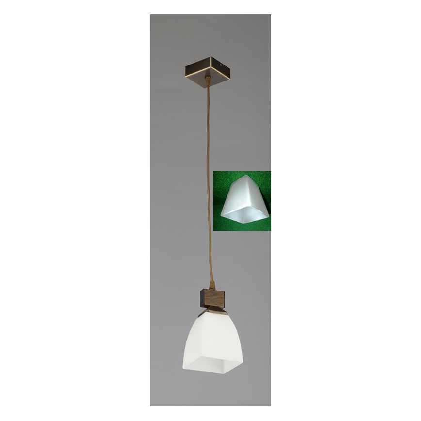 Jupiter 1107 - AB1 - Lámpara colgante ALBA 1xE27/60W/230V