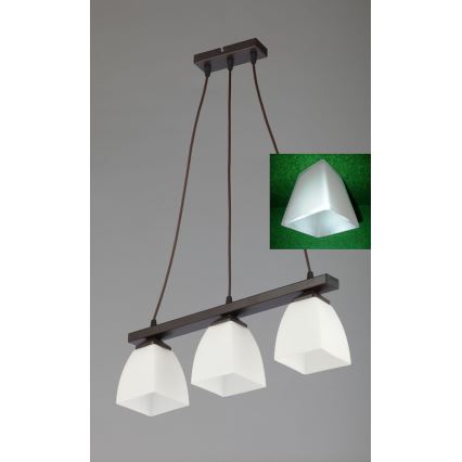 Jupiter 1111 - AB3 - Lámpara colgante ALBA 3xE27/60W/230V