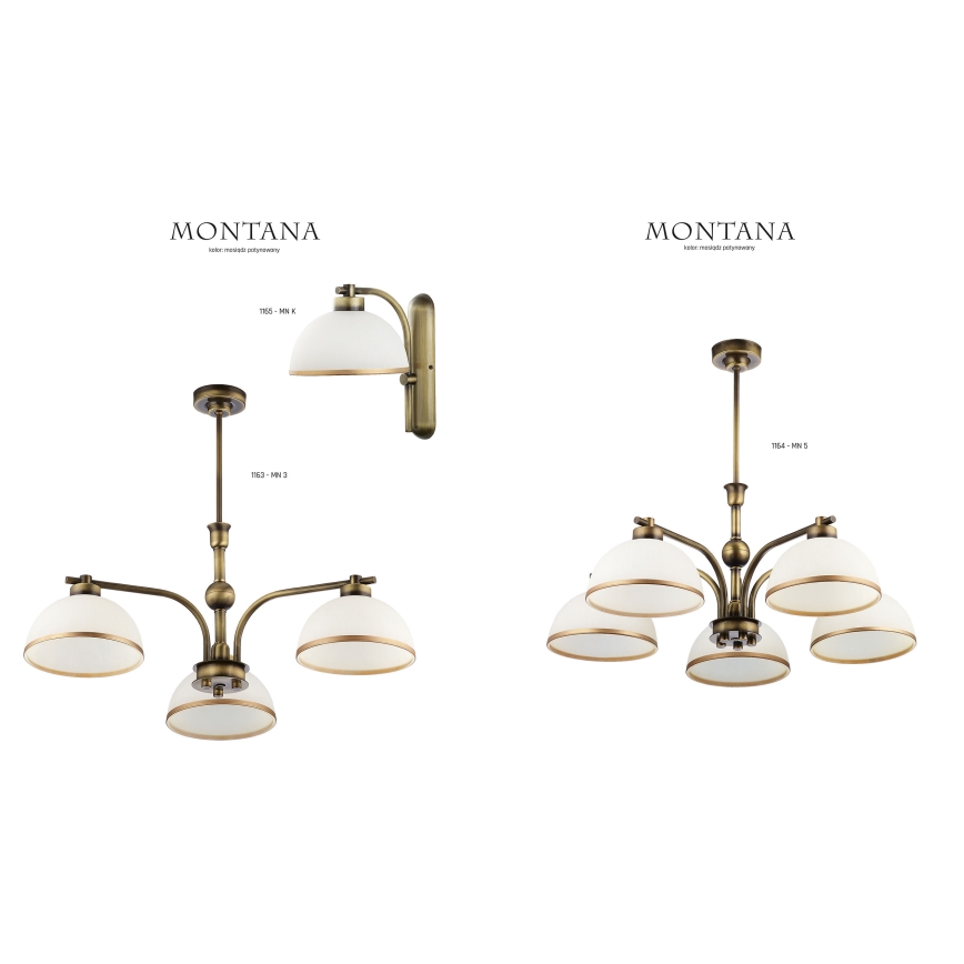 Jupiter 1164 - Lámpara colgante MONTANA 5xE27/60W/230V