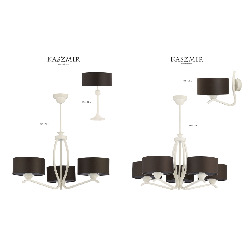 Jupiter 1191 - KS 3 - Lámpara colgante KASZMIR 3xE27/60W/230V