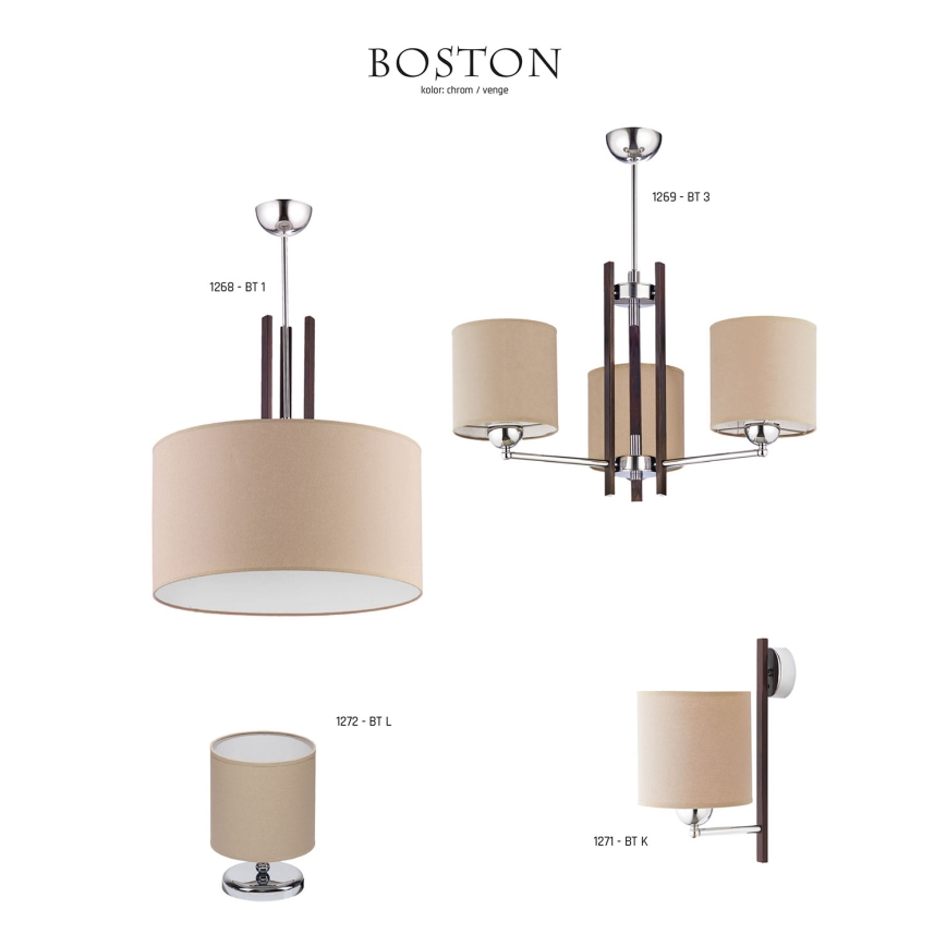 JUPITER 1270-BT5 - Lámpara colgante BOSTON 5xE27/60W