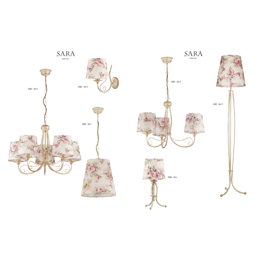 JUPITER 1286-SAL - Lámpara de mesa SARA 1xE27/60W