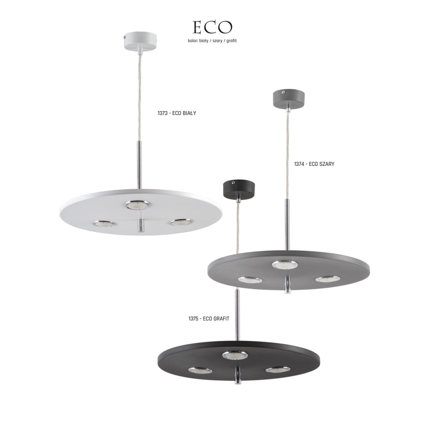 Jupiter 1373 - BI - Lámpara LED colgante ECO LED/8,5W/230V