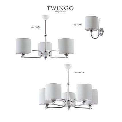Jupiter 1406 - TW K B - Aplique TWINGO 1xE27/60W/230V