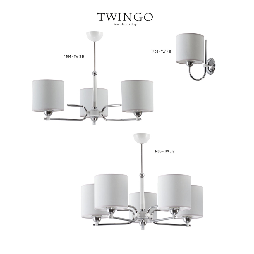 Jupiter 1406 - TW K B - Aplique TWINGO 1xE27/60W/230V