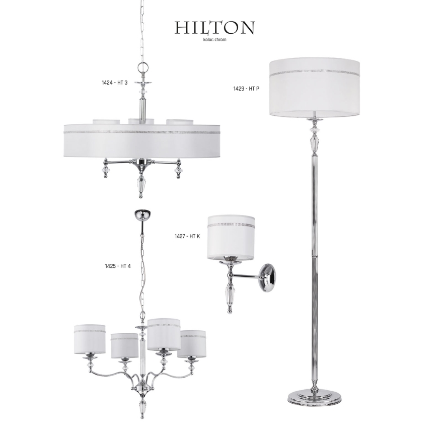 Jupiter 1427 - Aplique HILTON 1xE27/60W/230V