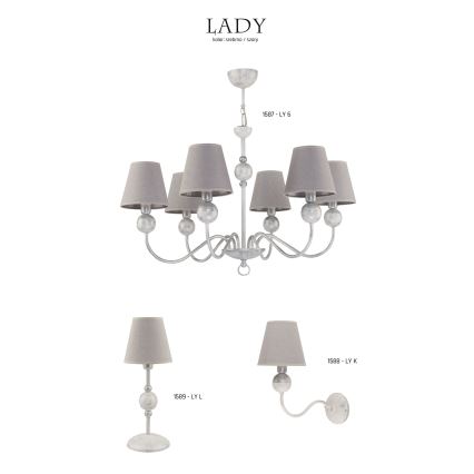 Jupiter 1588 - LY K BI - Aplique LADY E14/40W