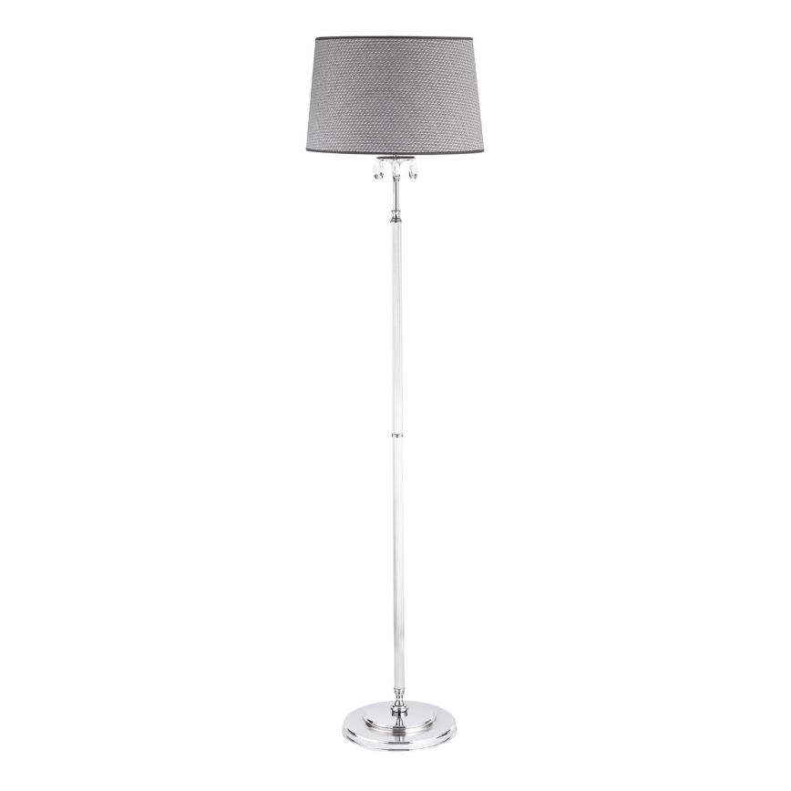 Jupiter 1609 - EG P CH - Lámpara de pie de cristal EGIDA 3xE27/60W/230V