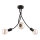 Jupiter 1639 - Lámpara colgante LUCE 3xE27/60W/230V negro